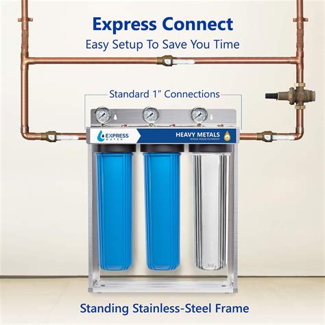 express water heavy metal whole house water filter installation|water filters that remove aluminum.